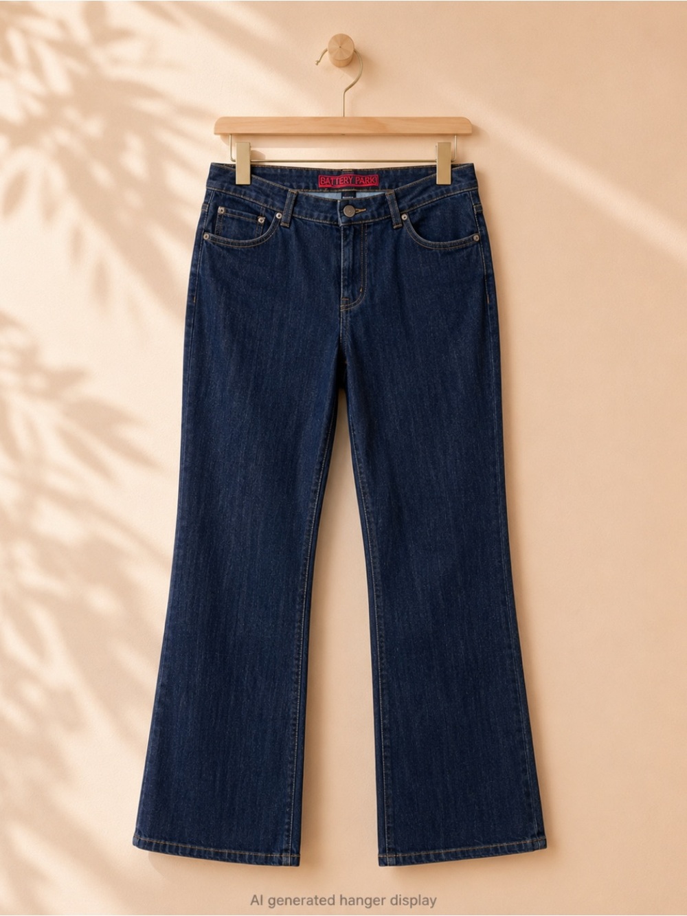 New York & Company Dark Blue Boot Cut Jeans